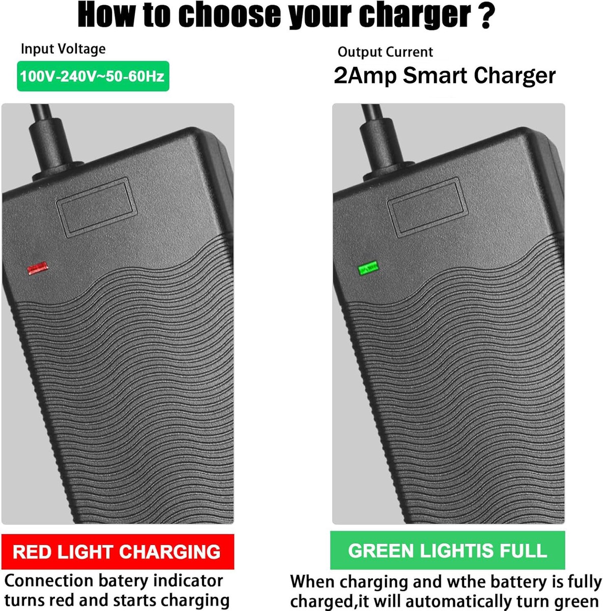 29.4V 2A Scooter Charger For JI YIN JY-294150 Workdays H2S
