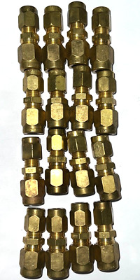 SERTO UNION COMRESSION FITTING BRASS SERIES BR 1/8'' SIZE W/ NUTS  LOT OF 16**