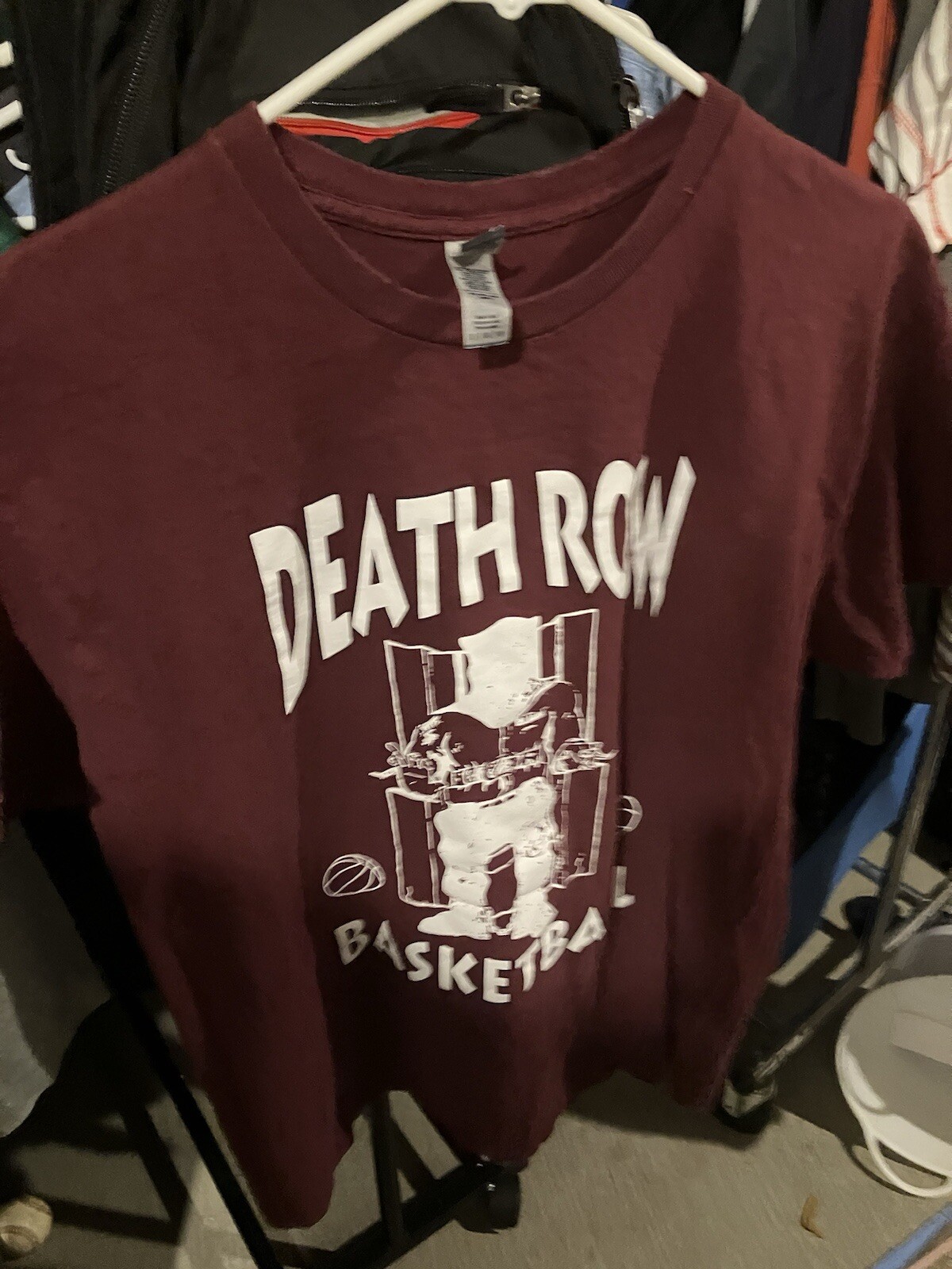 FILA Maglia maglia rap design grafico Death Row Records Basketball League taglia Large