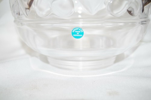 II Vintage NWT Tiffany & Co Germany Heart Crystal Glass Bowl - Picture 9 of 12