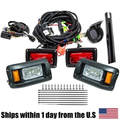 For EZGO TXT LED Deluxe Street Legal Light Kit - Model Years Pre 2013
