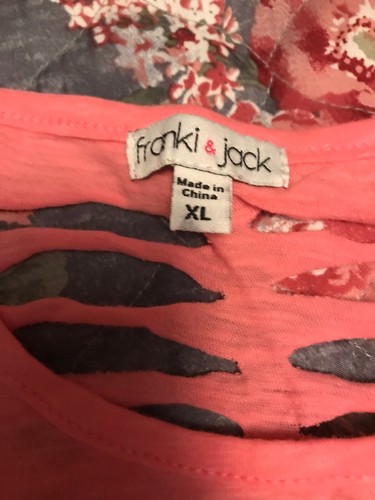 NEW Franki & Jack Girls Kitten Graphic Tank Top 100% Cotton Size XL - Picture 3 of 5