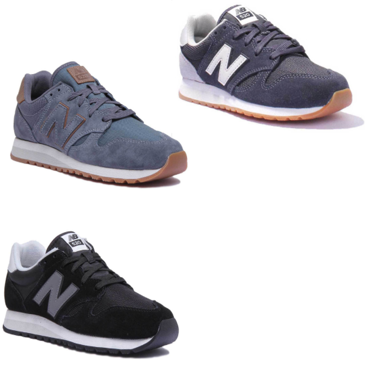 New Balance U520AK Damen Suede Mesh Marine WeiB Turnschuhe GroBes 3 - 7 New Balance U520AK Damen Suede Mesh Marine WeiB Turnschuhe GroBes 3 - 7