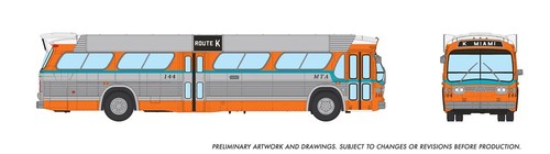 Autobús Rapido 753144 escala HO Miami-Dade New Look Deluxe #144 | Zustand: New