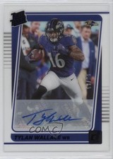 2021 Panini Clearly Donruss Rated Rookie Blue 68/99 Tylan Wallace #74 Auto 16wc