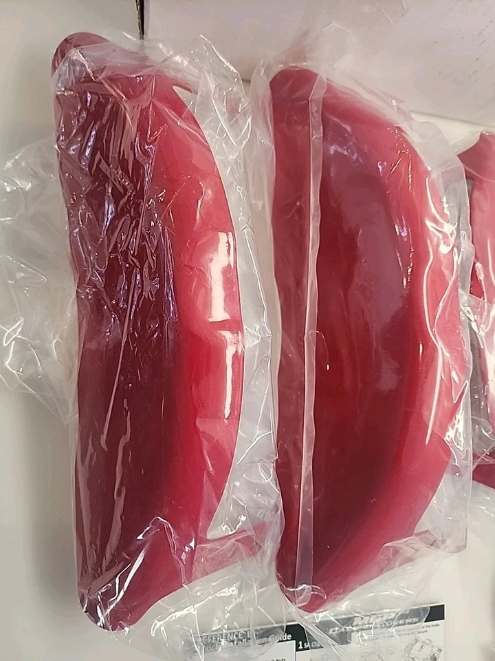 Jeep Grand Cherokee 2003-2004 cubiertas de pinza de disco de freno MGP rojas delanteras + traseras 4 piezas Foto 4 de 4