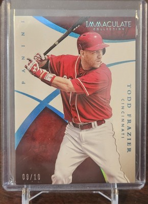 2015 Panini Immaculate Blue Foil /10 Todd Frazier #74 Reds Rutgers