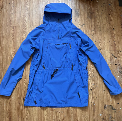 KANUK Vintage Blue Rain Coat, Rare Find! Utility Zippers, Size M