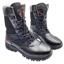 ROCKROOSTER Vega Black 8 inch Action Leather Soft Toe Tactical Boots Men's Sz 14