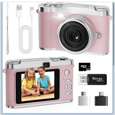 Upgrade Kids Selfie Camera, HD Digital Video Cameras for Toddler, Portable Toy f