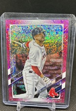 2021 Topps Chrome - J.D. Martinez #95 Magenta Speckle Refractor /350