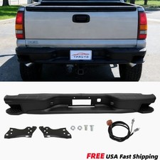 Black Rear Step Bumper Wside Pad For 1999-2006 Chevy Silverado Gmc Sierra 1500