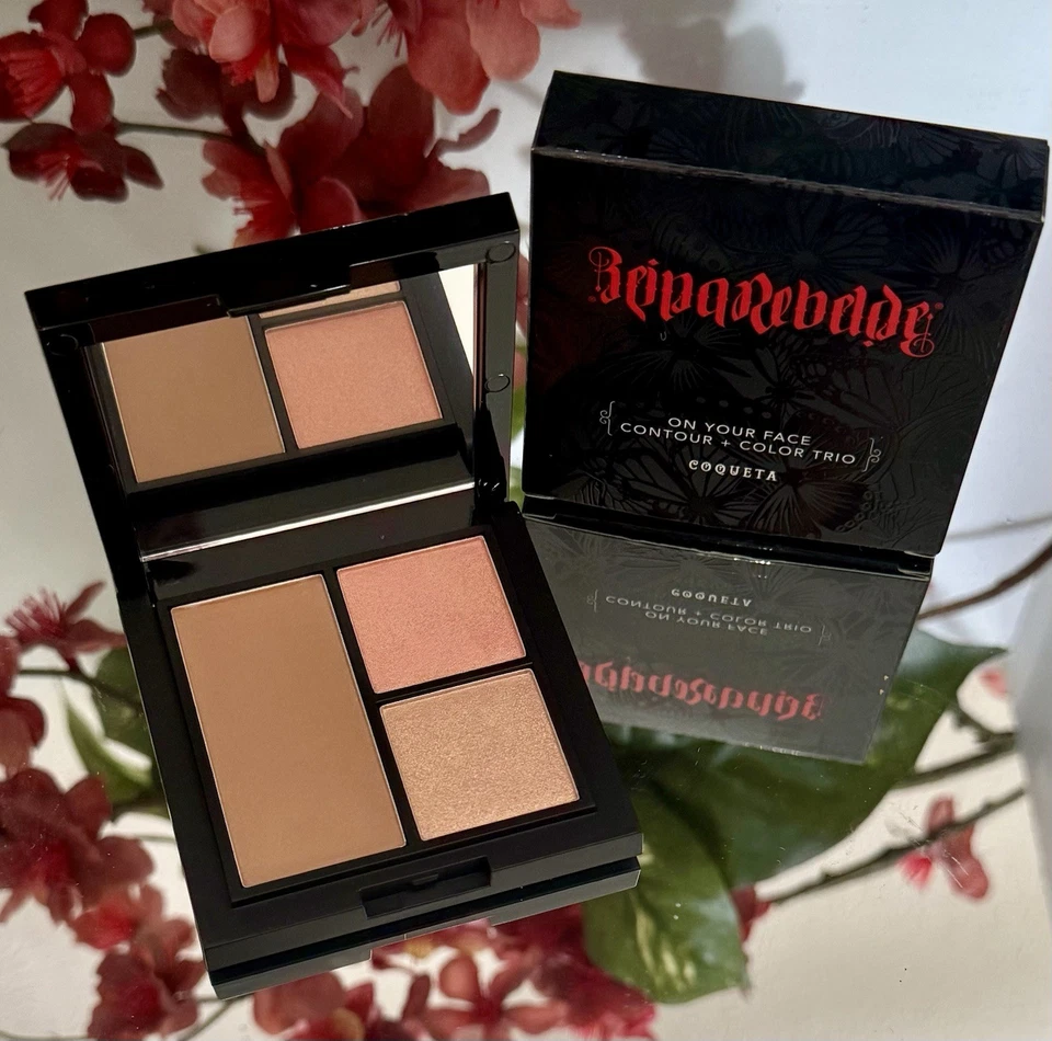 Reina Rebelde On Your Face Contour & Color Trio Palette Coqueta New Authentic - Image 4 of 4