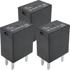 3-Pack 301-1A-C-R1-U03 Relay - 35A 12VDC 4-Pin SPST Automotive Relay - Multi-Pur