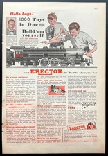 1931 Gilbert Erector set New York Central 20th Century Limited vintage Print Ad