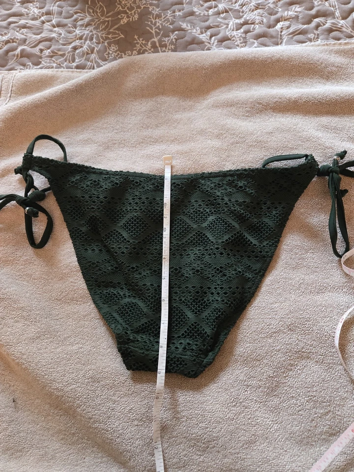 Freya Sundance Rio Side Tie Olive Green Bikini Swim Bottom, US M, UK M - Image 2 of 4