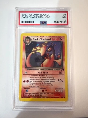 PSA 7 2000 Dark Charizard 4/82 Team Rocket Holo