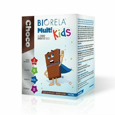 BIORELA CHOCO MULTI KIDS 20 Riegel für das Immunsystem