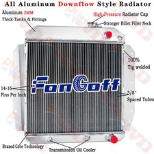 3 Row Aluminum Radiator For 1955-1959 Chevy Truck 3100 3200 3400 3500 LS SWAP