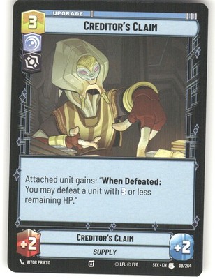 Creditor's Claim Uncommon Secrets of Power 39/264 NM