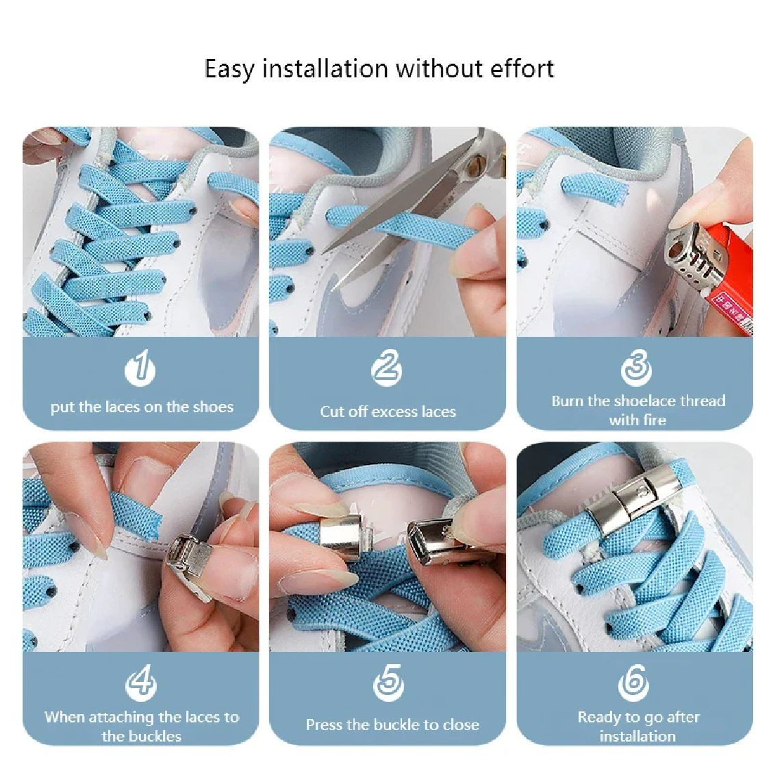 SAINT LAURENT Lacci per scarpe neri elasticizzati senza lacci scarpe sneakers ricambio piatto #2001