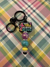 Let Me Tell You About My Jesus Handmade Keychain Quality Beads Collect Them