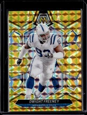 2024 Panini Mosaic #231 Dwight Freeney Mosaic Reactive Yellow