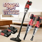 Cordless Vacuum Cleaner 2 in 1 Lightweight Stick Hoover Cleaner LED Rechargeable