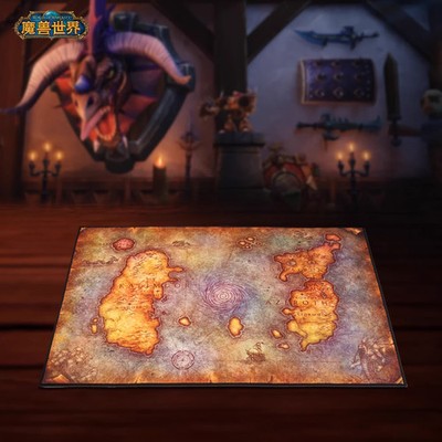 Blizzard World of Warcraft Azeroth Map Printed Blanket