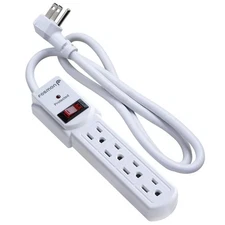 Fosmon 4 Outlet Small Surge Protector Power Strip - 3Ft Short Power Strip wit...