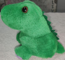 Swibco Puffkins 5" Mini Green Dinosaur Plush Stuffed Animal