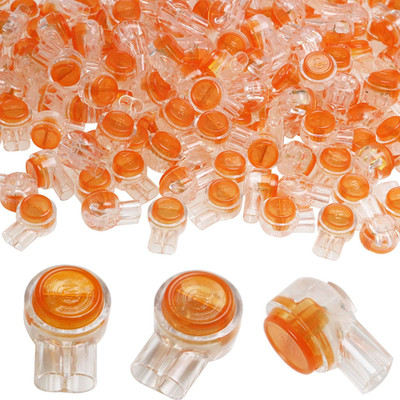 Telephone Wire Connector  200PCS UY/K1 Waterproof Clear Button Telephone Wire Sp