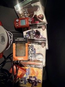 Sega Sports Dreamcast Black Console Games and Accessories Bundle Tested Working 