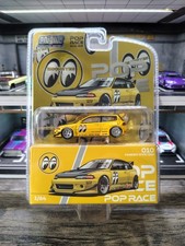 Pop Race 1:64 Honda Pandem Civic EG6 Mooneyes #010 Enigma Exclusive Edition