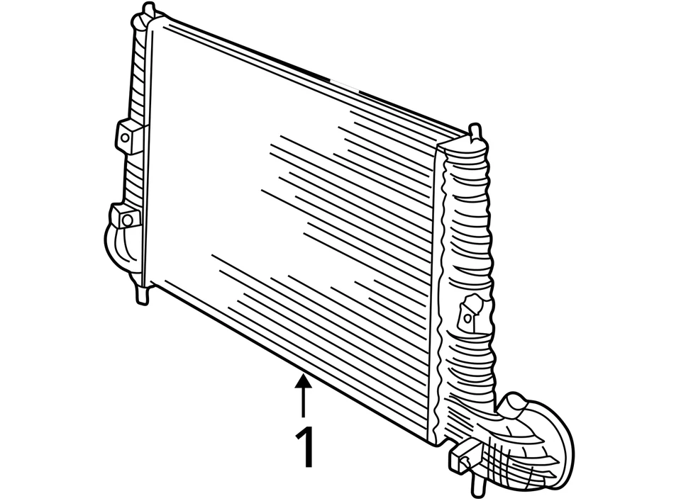 Intercooler VIN E 4th Digit 4 Cylinder Fits 99-10 SAAB 9-5 1555325 - Image 4 of 4