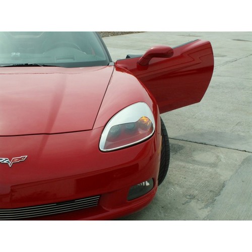 Kit de cejas ACC para Chevy Corvette C6 2005-2013-2 piezas estilo agresivo ABS/cromo - Imagen 2 de 6