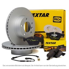 TEXTAR Bremsscheiben + Bremsbeläge + Sensor für BMW 5er G30 G31 6er G32 hinten