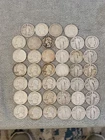 Mixed Roll Of Silver US Quarters. 1917 Type 1 1932P &1932D Included In Roll.