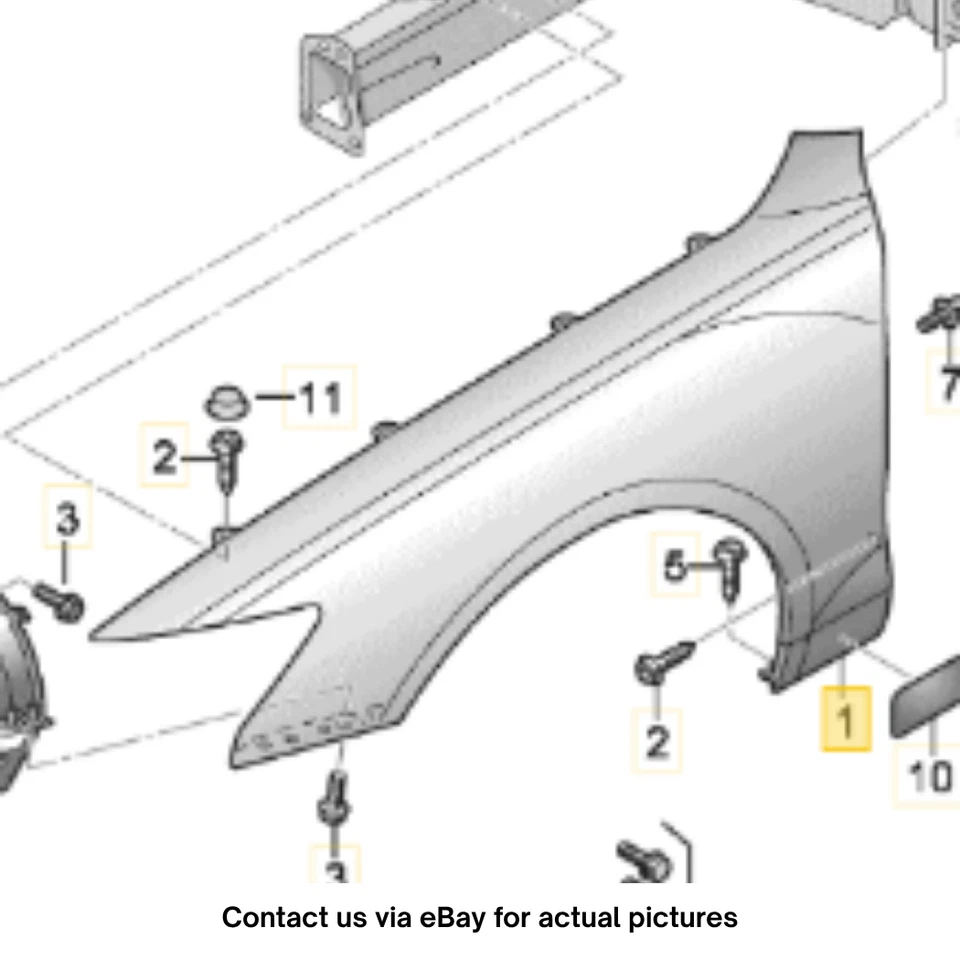 2012β2018 AUDI A6 S6 QUATTRO FRONT LEFT FENDER USED OEM 4G0821101 - Image 2 of 4
