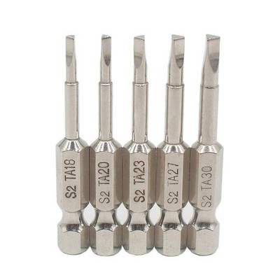 5 Piece Magnetic Triangle Screwdriver Bit, S2 Steel Triangular Screwdriver Bi...