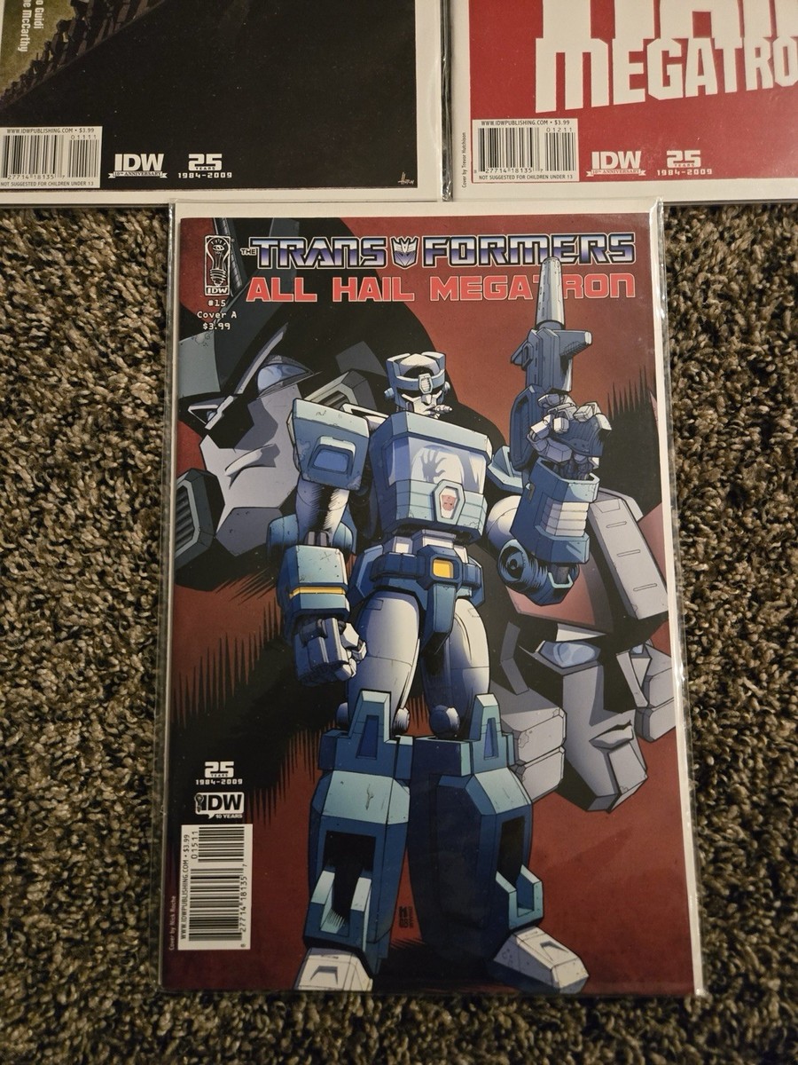 Transformers: All Hail Megatron #1,3,4(x2),6,7-12 (all Cvr B), 13