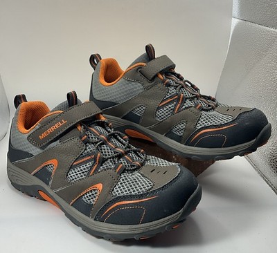 Merrell Trail Chaser Brown Orange MY57109 Youth Hiking Shoes size 6.5M