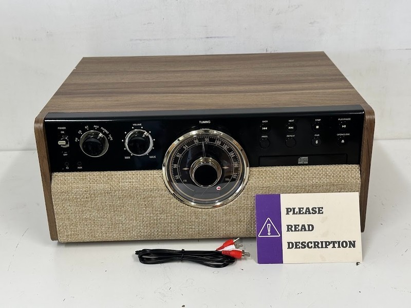 Victrola The Empire Mid-Century 6-in-1 Turntable & Multimedia Center - FOR PARTS