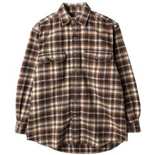 Used FIELD AND STREAM long-sleeved flannel check shirt men's size S approx.