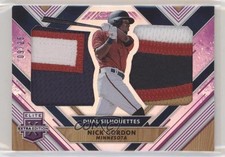 2018 Panini Elite Extra Edition Dual Silhouettes Purple 9/25 Nick Gordon s3g