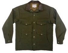 Schaeffer Outfitter Men’s XL Wool Jacket Made In USA! Olive Green Style 207