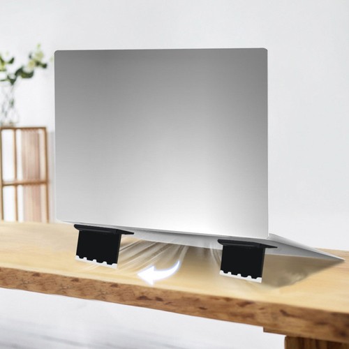 2 Pcs Porta Notebook Staffa Di Raffreddamento Per Supporto Laptop Scrivania - Photo 11/12