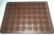 Lot of 2 Silicone Cookies Macaron/Macaroon Baking Pastry Sheets Mat Homemade