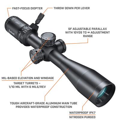 Bushnell AR741840E Optics 4.5-18X40mm Multi-Turret Riflescope