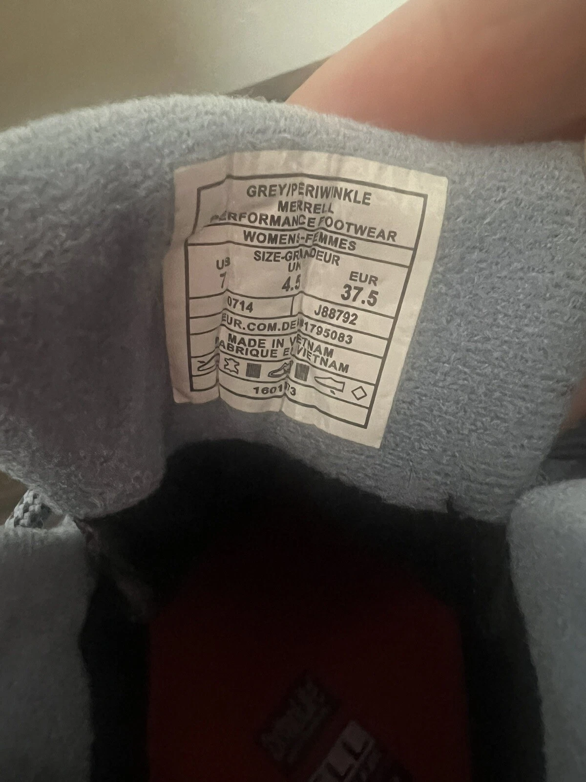 merrell hiking performance periwinkle boots